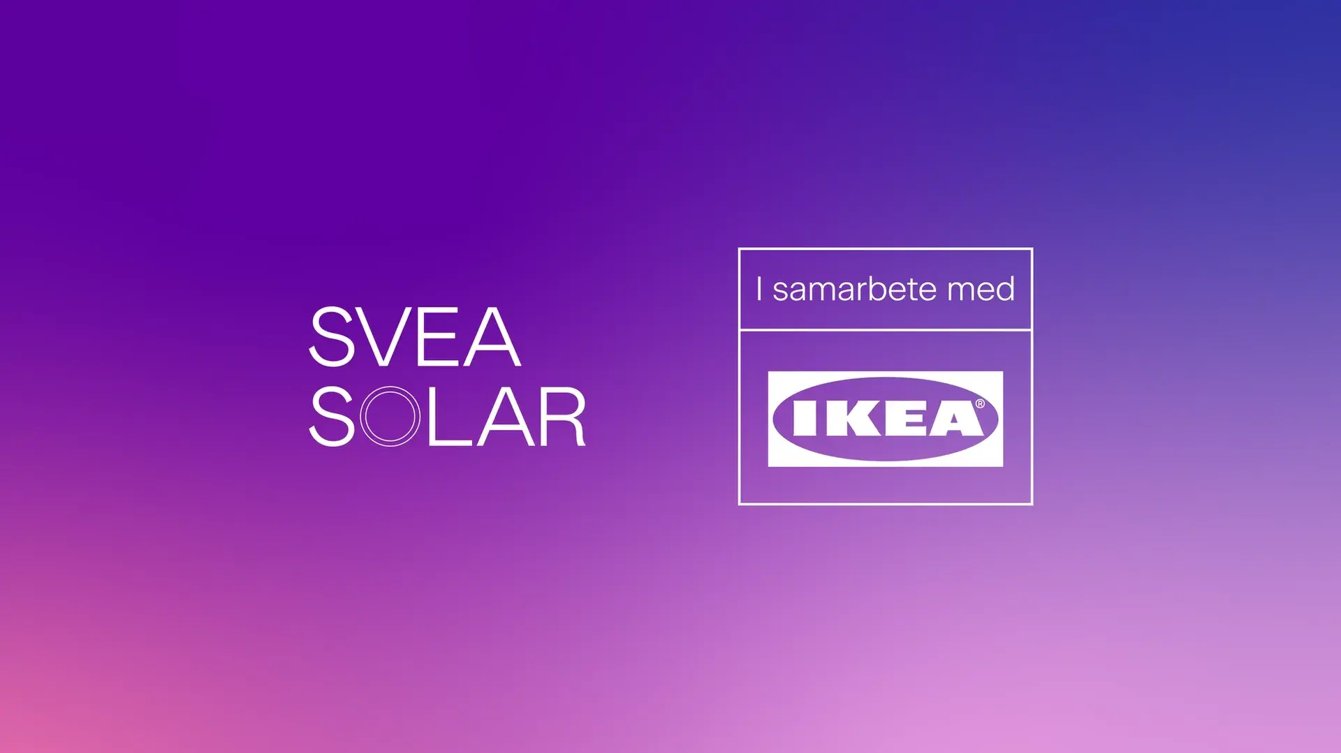 Svea Solar x IKEA