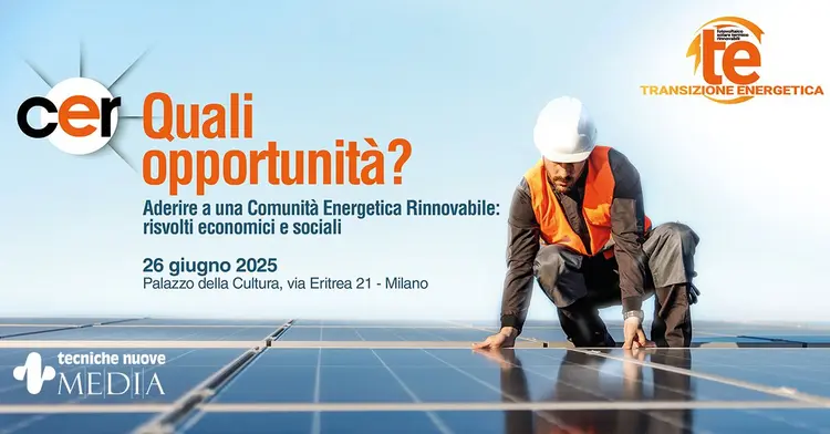 Evento “CER, quali opportunità?": il 26 giugno a Milano