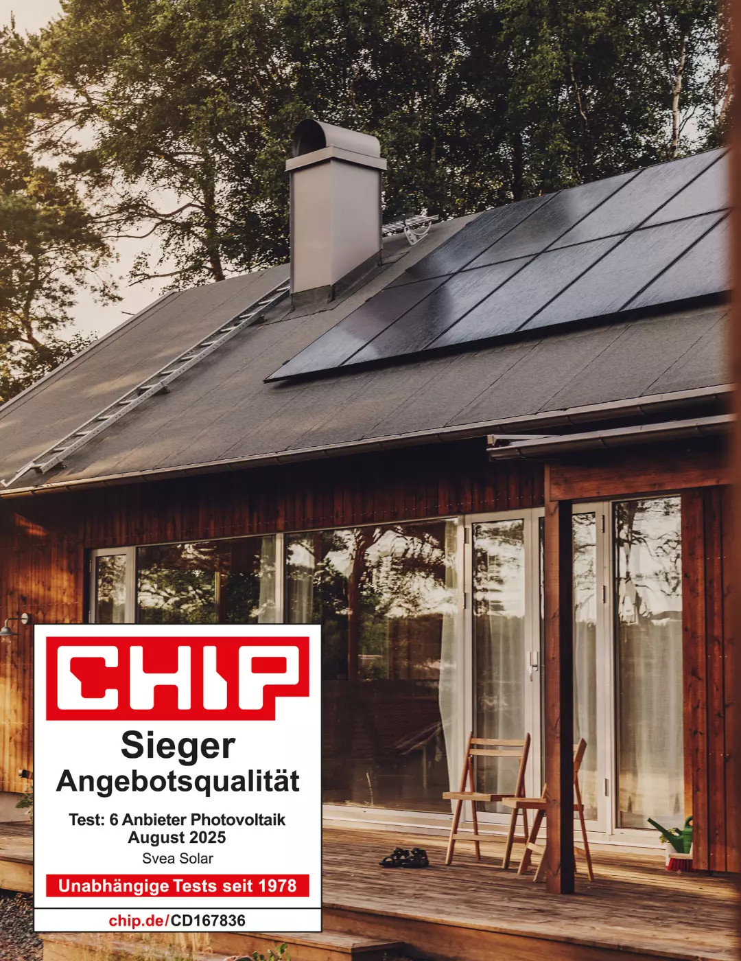 Haus in der Natur mit PV-Anlage & E-Fahrer Siegel