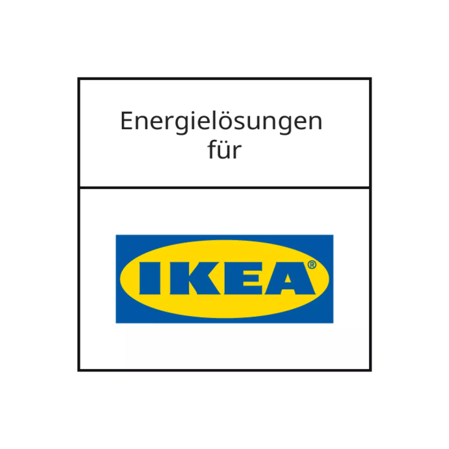 Hinweis auf eine Kooperation mit IKEA: Zu sehen ist das bekannte IKEA-Logo in Gelb und Blau unter der Überschrift ‚In Kooperation mit‘.
