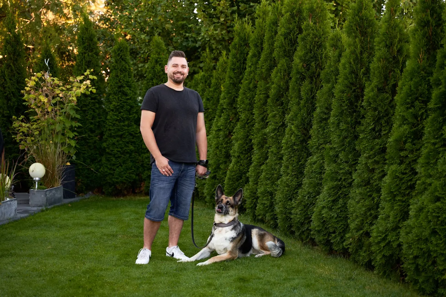 Kundenerfahrung Alexander Schauer mit seinem Hund.