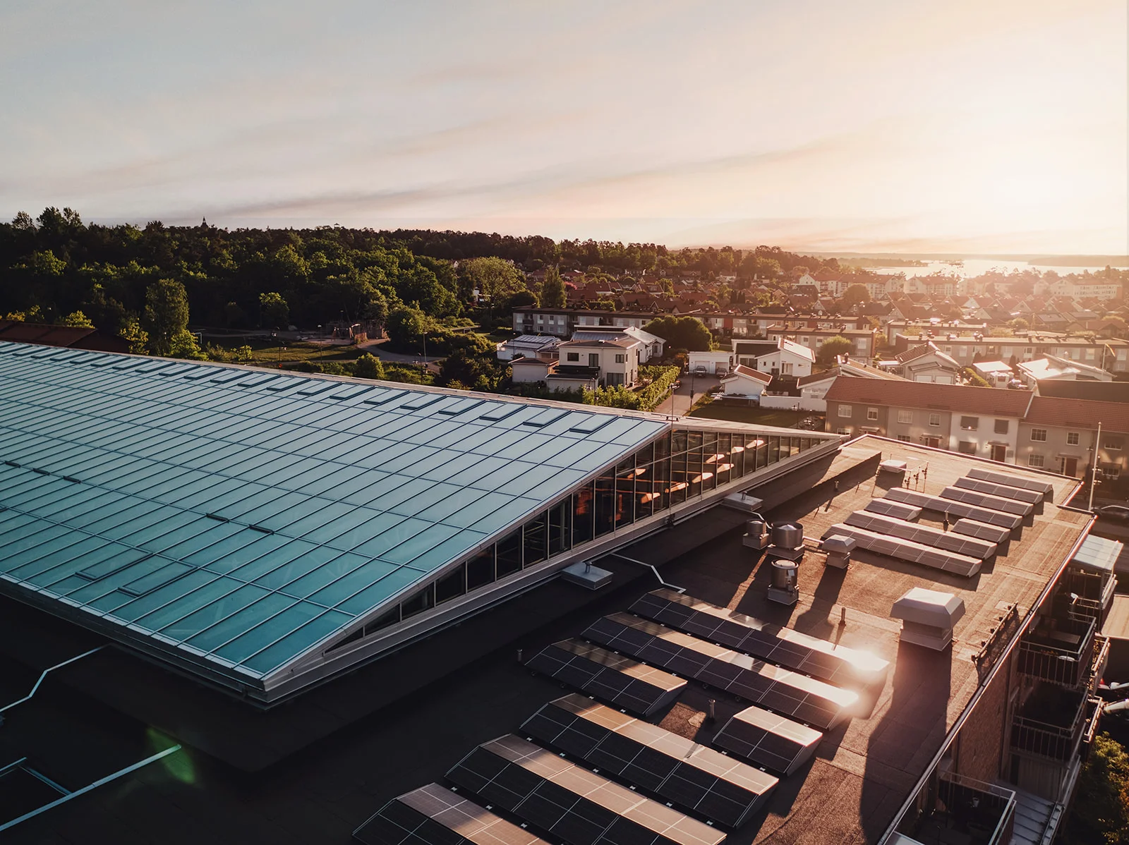 BRF med solceller på taket